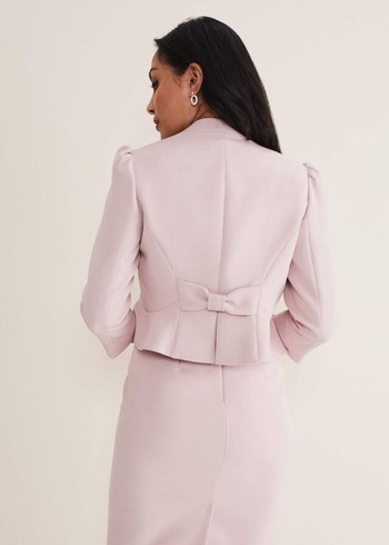 Phase Eight Petite Isabella Bow Jackets Rose Canada | SDTBJG-694